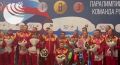 Российские спортсмены исполнили гимн после возвращения с Паралимпиады