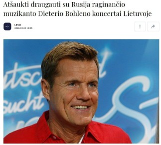 В Литве отменили концерты экс-участника Modern Talking Дитера Болена из-за его поддержки России
