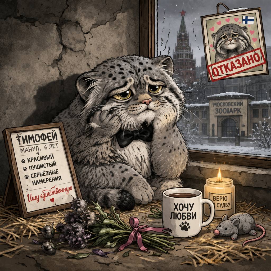 Санкции бывают разные. Финский зоопарк Коркеасаари официально отказался выделить невесту манулу Тимофею из Москвы