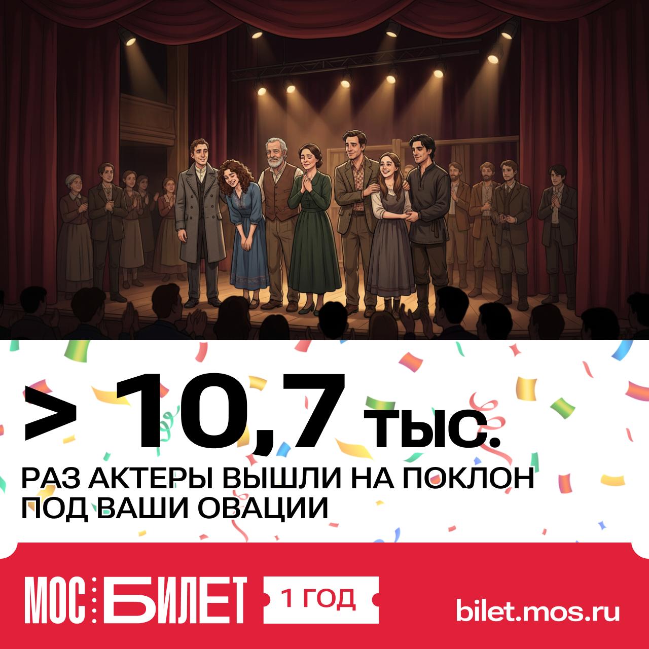 Сервису «Мосбилет» исполнился один год! За это время нам удалось многого достичь Сервису «Мосбилет» исполнился один год! За это время нам удалось многого достичь