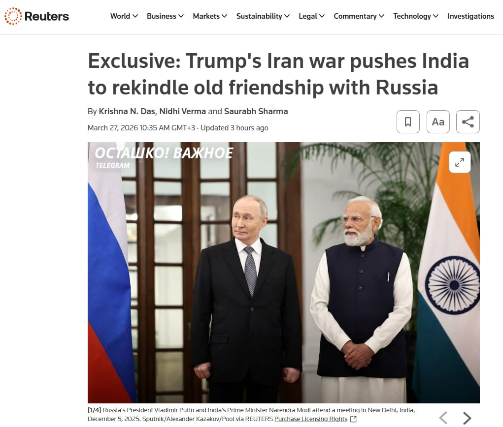 США толкают Индию к резкому развороту в сторону России: готовятся крупные сделки по газу и оружию