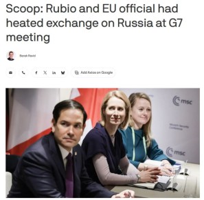 Рубио предложил Каллас самой решить украинский конфликт, пригрозив выходом из переговоров — Axios