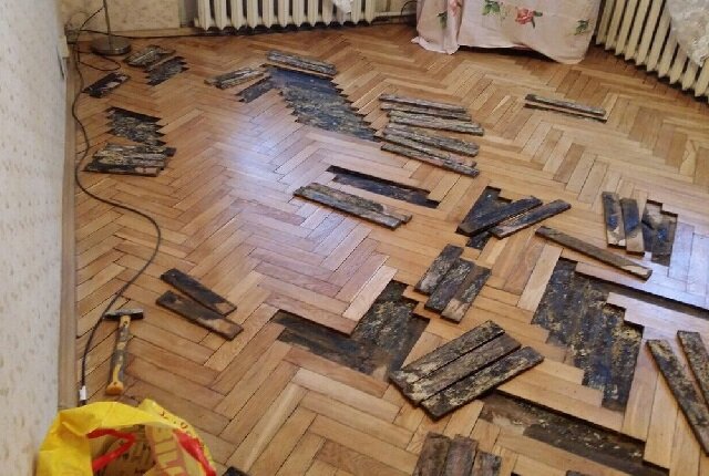 Как восстановить паркет после затопления: практическое руководство