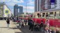 Парад трамваев проходит в Москве