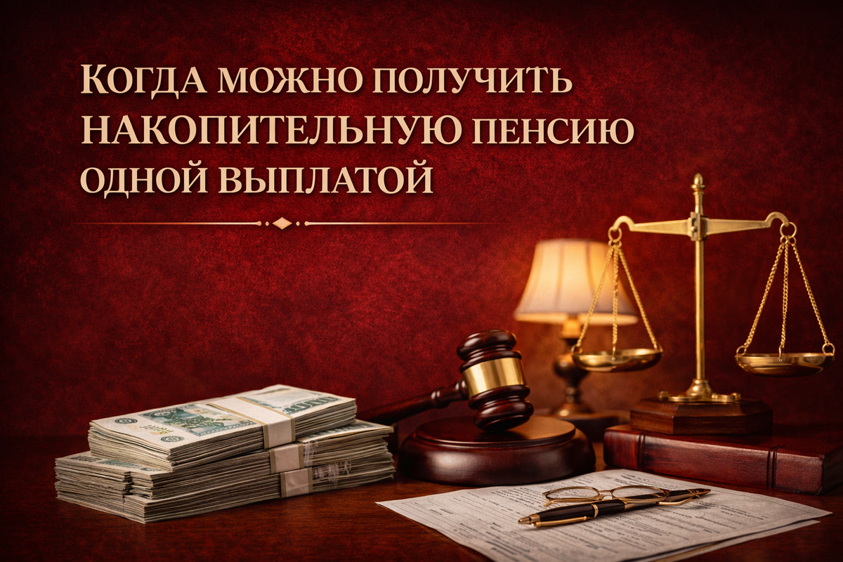 Когда возможна единовременная выплата накопительной пенсии?