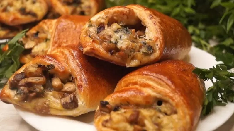 Кулечки с грибами: быстро, вкусно и сытно!