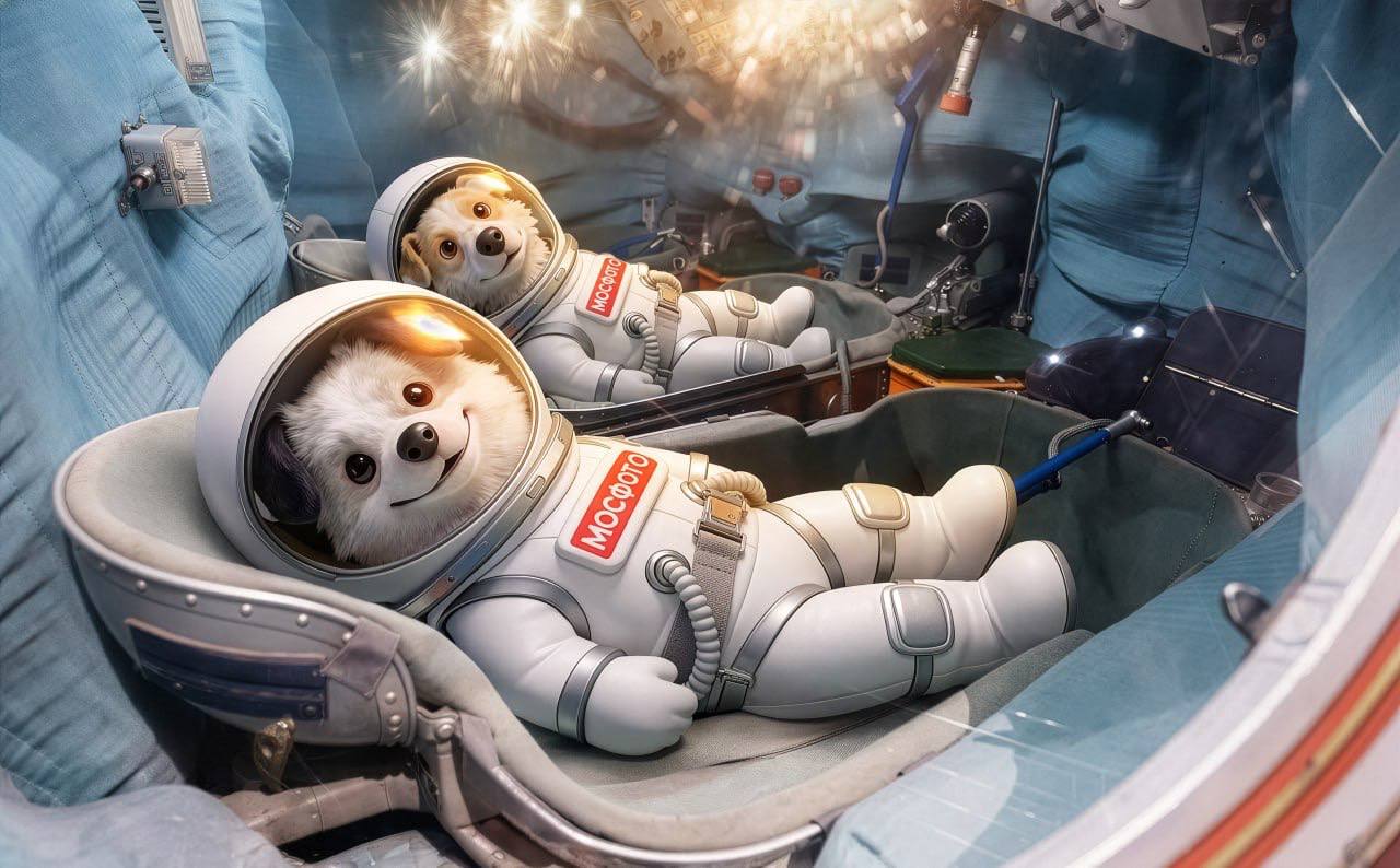 Космическая прогулка: Белка и Стрелка в современной Москве! В преддверии Дня космонавтики по знаковым местам столицы прогулялись необычные гости — мультяшные собаки-космонавты Космическая прогулка: Белка и Стрелка в современной Москве! В преддверии Дня космонавтики по знаковым местам столицы прогулялись необычные гости — мультяшные собаки-космонавты
