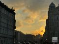 Красивый закат в Москве.. Фото: София Кудряшова/ТАСС