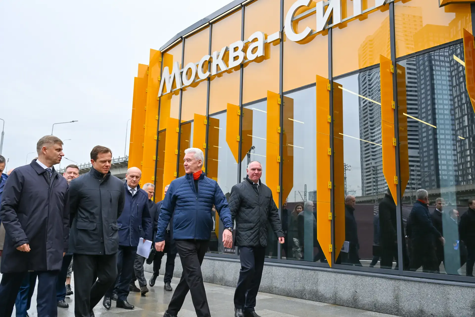 Мэр столицы Сергей Собянин и глава РЖД Белозеров открыли новый городской вокзал Москва-Сити на месте ж/д станции "Тестовская"