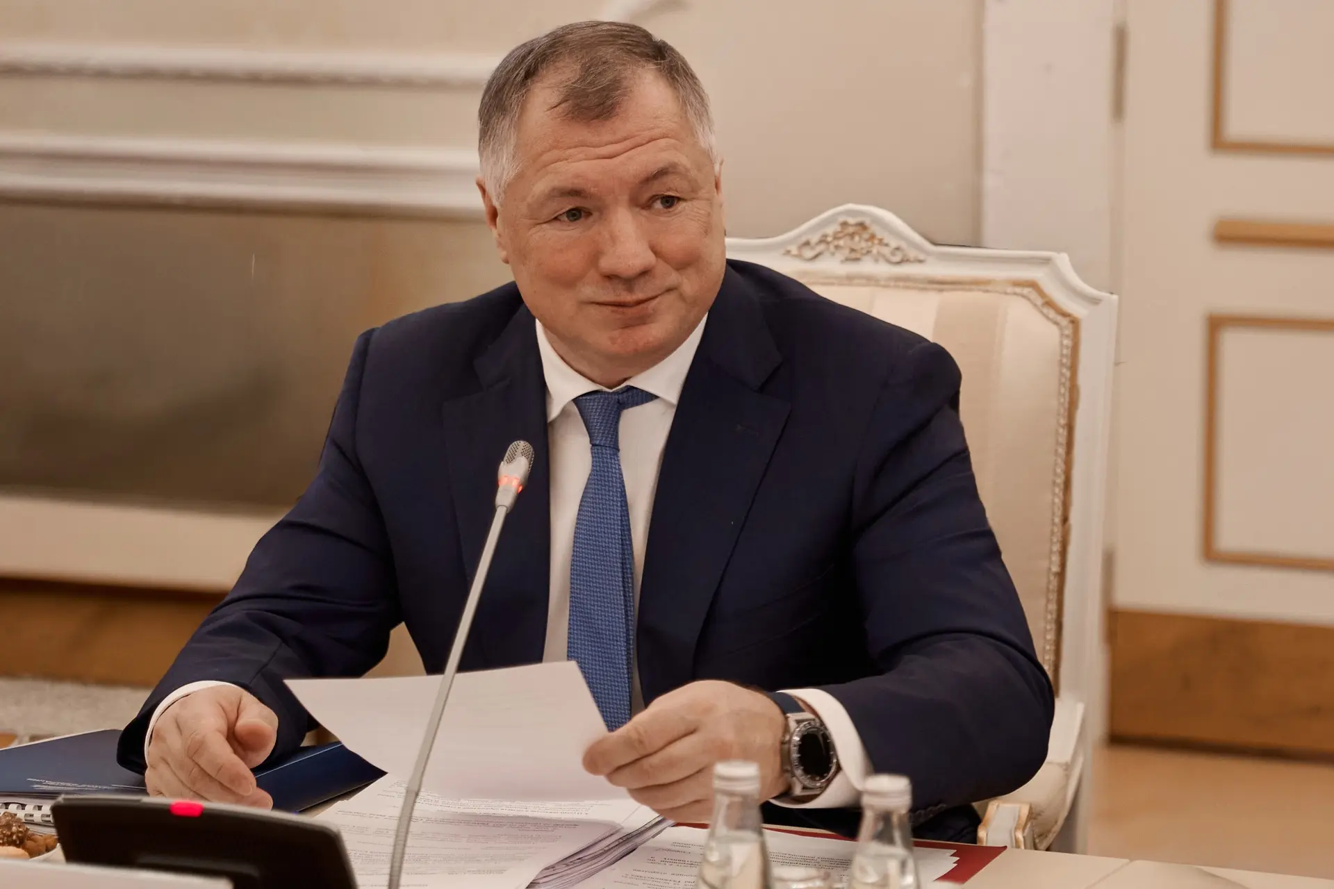 Марат Хуснуллин: Провёл встречу с Премьер-министром Республики Таджикистан, сопредседателем межправительственной комиссии по экономическому сотрудничеству Кохиром Расулзода Марат Хуснуллин: Провёл встречу с Премьер-министром Республики Таджикистан, сопредседателем межправительственной комиссии по экономическому сотрудничеству Кохиром Расулзода