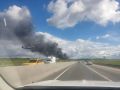 Площадь возгорания в Долгопрудном составляет 1200 квадратных метров, сообщил замглавы округа Алексей Новиченко