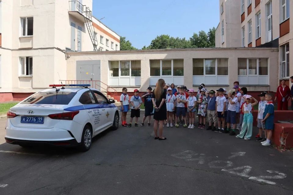 Летний школьный лагерь стал площадкой для обучения ПДД