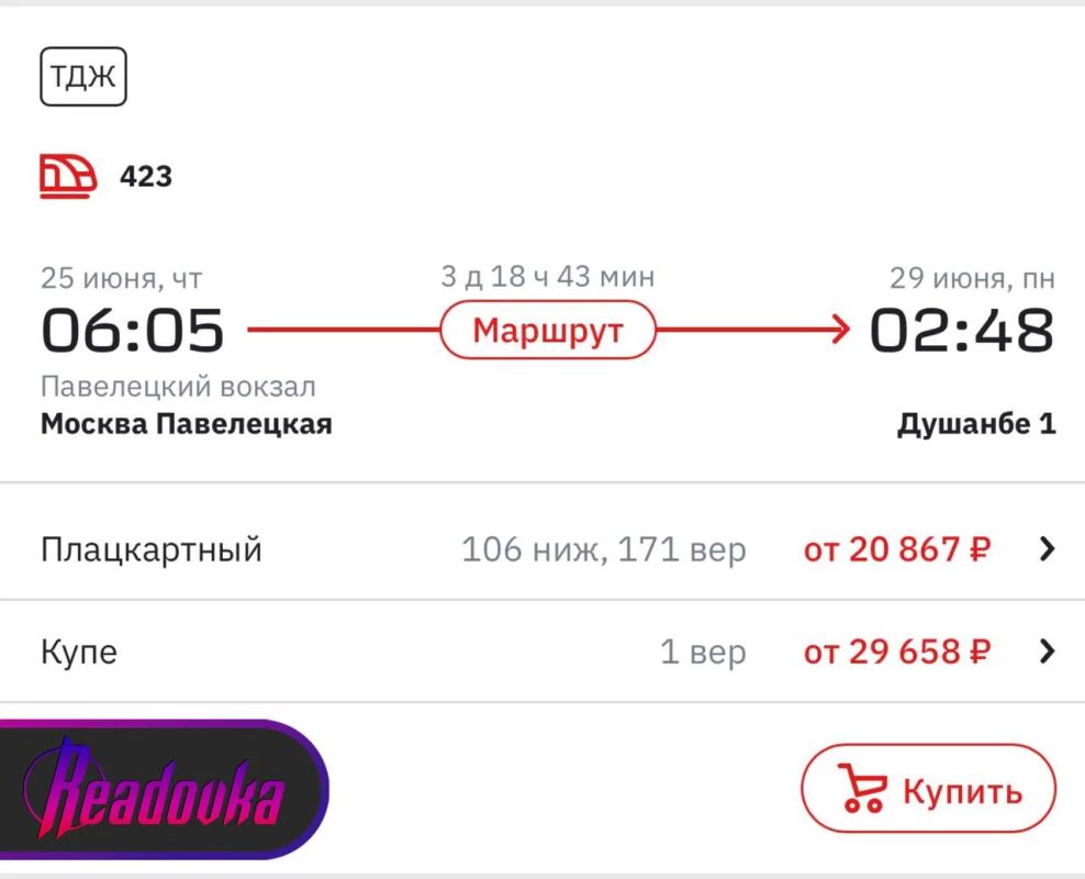 Четыре дня в пути через четыре страны — из Душанбе выехал первый за 6 лет поезд в Москву