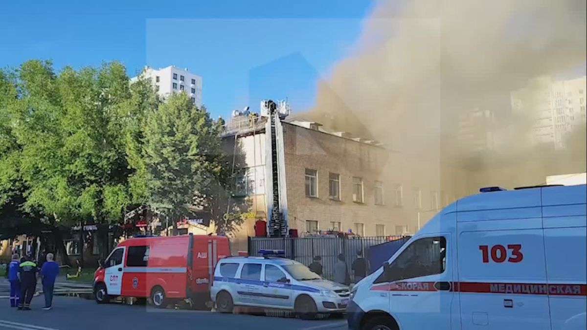 Площадь возгорания на юге Москвы увеличилась до 300 "квадратов", сообщил источник РЕН ТВ