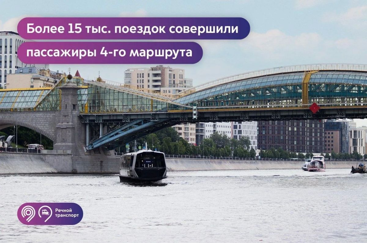 А вы уже прокатились по новому маршруту электросудов «Лужники — Киевский»?
