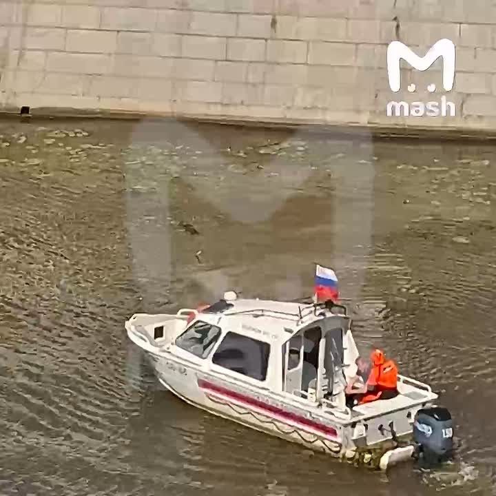 Кадры спасения Германа Юкавского из Москвы-реки — оперный певец сильно перебрал с алкоголем и нырнул в неё с Крымского моста