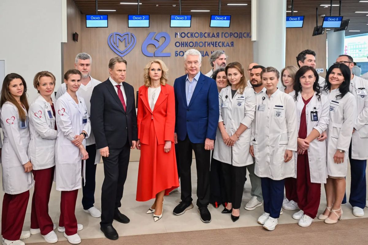 Татьяна Голикова, Михаил Мурашко и Сергей Собянин открыли новый комплекс Московской городской онкобольницы №62 Татьяна Голикова, Михаил Мурашко и Сергей Собянин открыли новый комплекс Московской городской онкобольницы №62