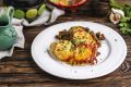 Восхитительное куриное филе под сырной корочкой с грузинским лобио