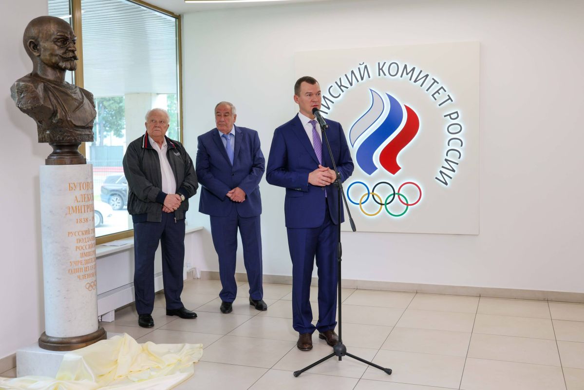 Михаил Дегтярёв: В Олимпийском комитете России появился бюст одного из основателей Международного олимпийского комитета, подданного Российской империи Алексея Бутовского Михаил Дегтярёв: В Олимпийском комитете России появился бюст одного из основателей Международного олимпийского комитета, подданного Российской империи Алексея Бутовского