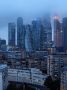 Москва-Сити в серых тонах — небо решило добавить драмы в деловой пейзаж