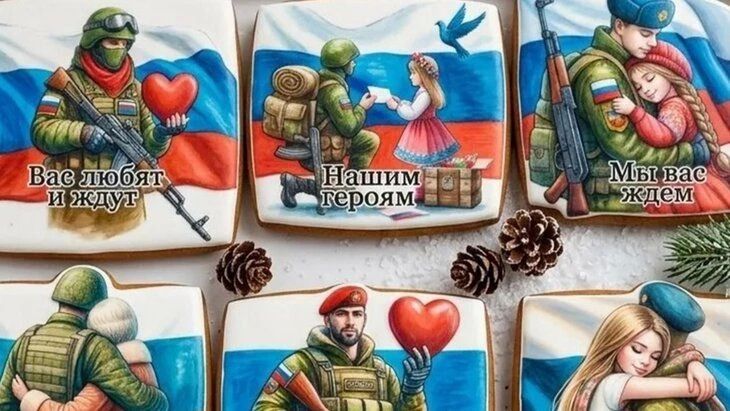 Москвичка Александра Евсеева делает пряники собственного производства бойцам в зону СВО