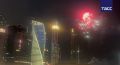 Вечер понедельника в районе Москва-сити