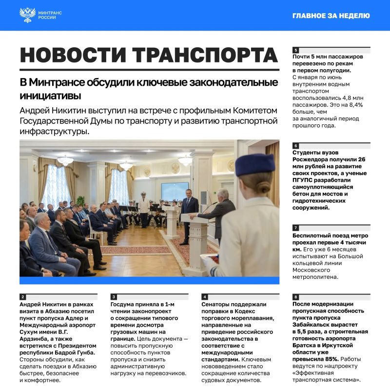 Главное за минувшую неделю