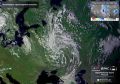 Спутники Роскосмоса сделали кадрцы циклона, принесшего дожди в Москву