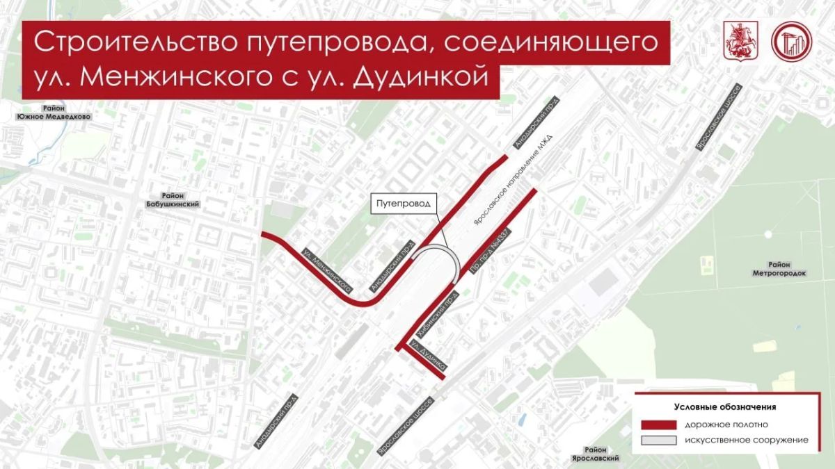 Новый путепровод свяжет Ярославское и Дмитровское шоссе Новый путепровод свяжет Ярославское и Дмитровское шоссе