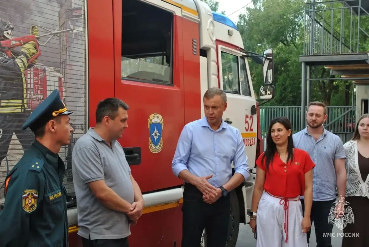 В Юго-Западном округе столицы прошла экскурсия в пожарно-спасательную часть
