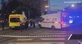 Обстановка у итальянского ресторана на Кудринской площади в Москве, где сегодня вечером произошел взрыв, передает корреспондент «Ъ»