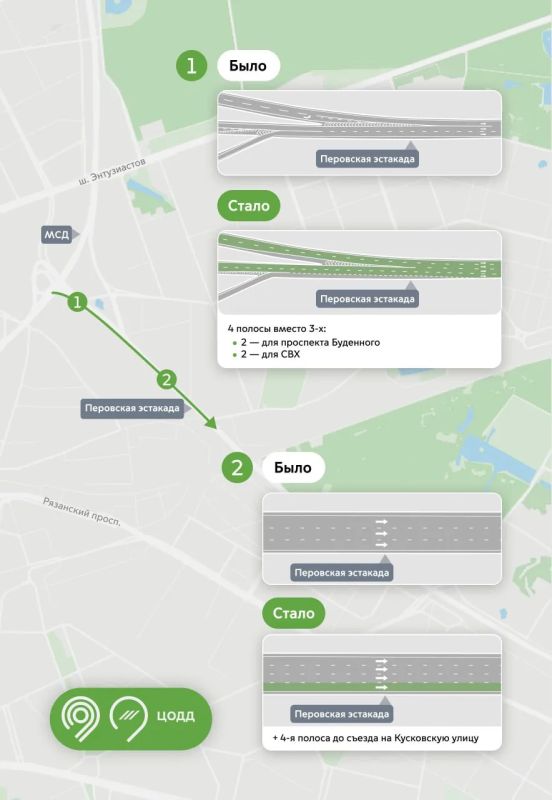 До 7 мин. экономят водители в пути после переразметки 4 участков на МСД До 7 мин. экономят водители в пути после переразметки 4 участков на МСД