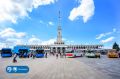 Красиво отпраздновали 102 года автобусного движения в Москве на Северном речном вокзале