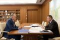 Глава Минстроя России Ирек Файзуллин провел рабочую встречу с генеральным директором НИЦ «Строительство» Виталием Крючковым
