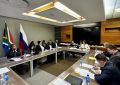 19 августа в ходе рабочей поездки в Южно-Африканскую Республику директор Департамента партнёрства с Африкой МИД России Т.Е.Довгаленко провела политические консультации с директором Департамента Африки МИД ЮАР Б.Квабе