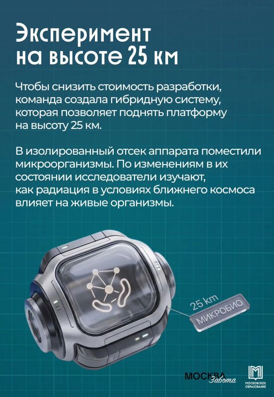 Курс на освоение космоса. Газета «Москва.Забота» рассказала историю Даниила Кириллина — выпускника ИТ-класса школы № 654, который уже создал больше 25 приложений, стратосферный аппарат и собственные проекты в сфере ИИ и... Курс на освоение космоса. Газета «Москва.Забота» рассказала историю Даниила Кириллина — выпускника ИТ-класса школы № 654, который уже создал больше 25 приложений, стратосферный аппарат и собственные проекты в сфере ИИ и...