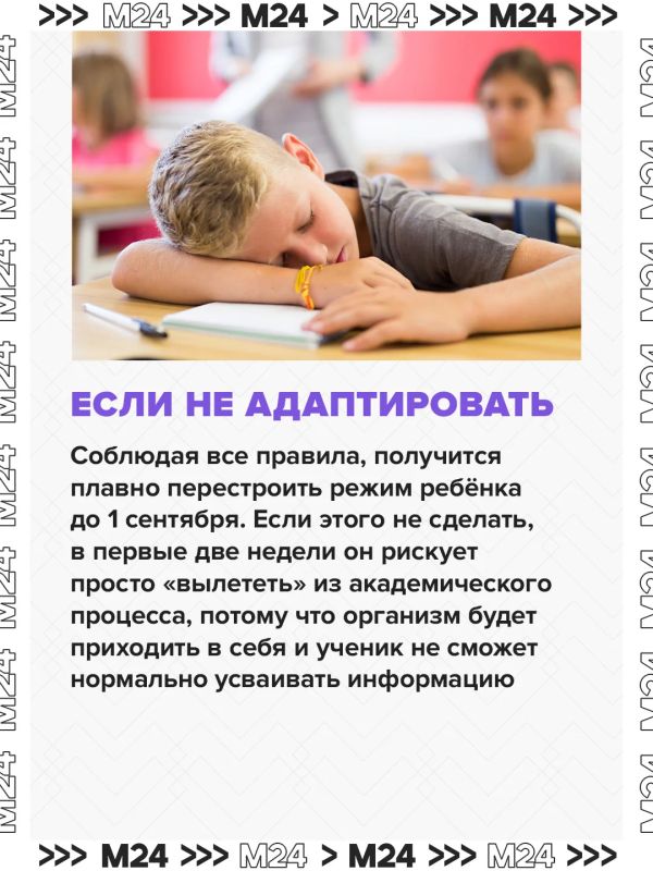 Ежедневное смещение времени пробуждения на полчаса и отказ от гаджетов перед сном помогут плавно вернуть ребенка в школьный режим Ежедневное смещение времени пробуждения на полчаса и отказ от гаджетов перед сном помогут плавно вернуть ребенка в школьный режим