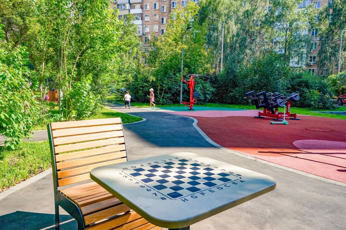 Две детские площадки обновили в Красносельском районе #ЦАО Две детские площадки обновили в Красносельском районе #ЦАО