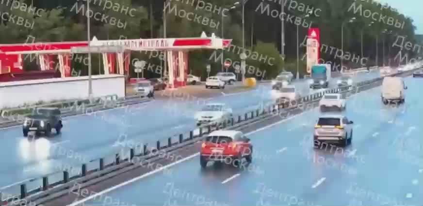 Момент смертельного ДТП на Боровском шоссе