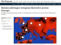 Россия начала новую волну диверсий против оружейных заводов в Европе, — The Telegraph