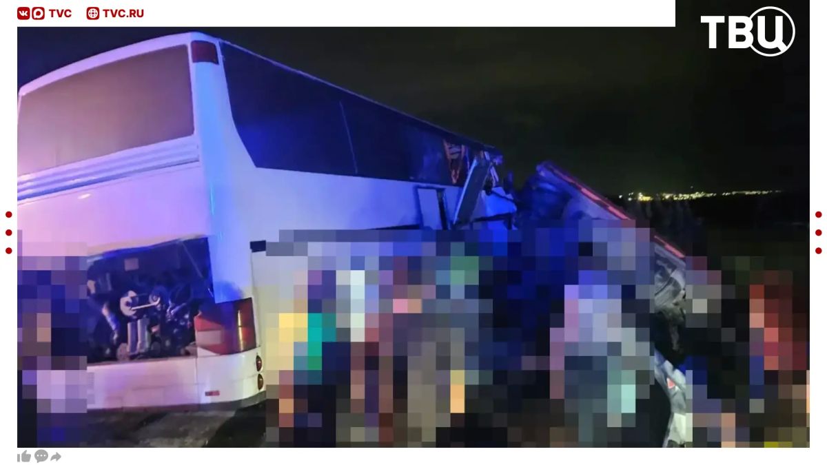 Пять человек погибли, ещё 24 пострадали в результате ДТП с участием автобуса «Грузия-Москва» и камаза на Ставрополье, сообщили в ГАИ