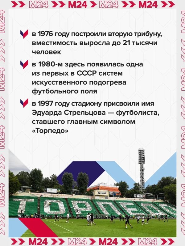 Голы, красивые победы и яркие эмоции болельщиков — всё это возвращается на стадион московского «Торпедо» Голы, красивые победы и яркие эмоции болельщиков — всё это возвращается на стадион московского «Торпедо»