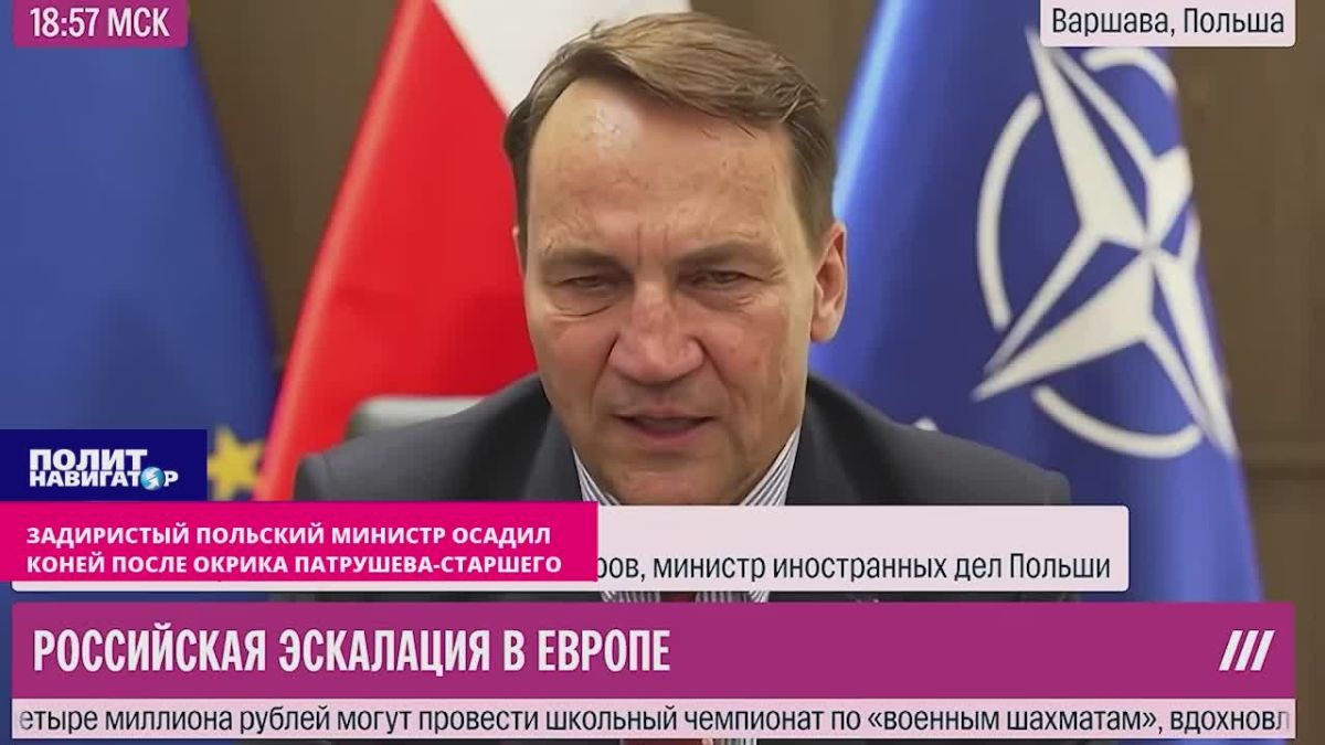 Задиристый польский министр осадил коней после окрика Патрушева-старшего