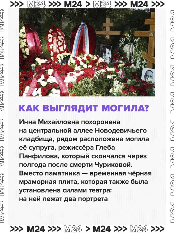 Сын легендарной советской актрисы Инны Чуриковой четыре года не даёт установить памятник на её могиле Сын легендарной советской актрисы Инны Чуриковой четыре года не даёт установить памятник на её могиле