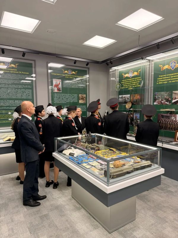Для подшефных кадет проведена экскурсия в Музее предварительного следствия Главного военного следственного управления СК России Для подшефных кадет проведена экскурсия в Музее предварительного следствия Главного военного следственного управления СК России