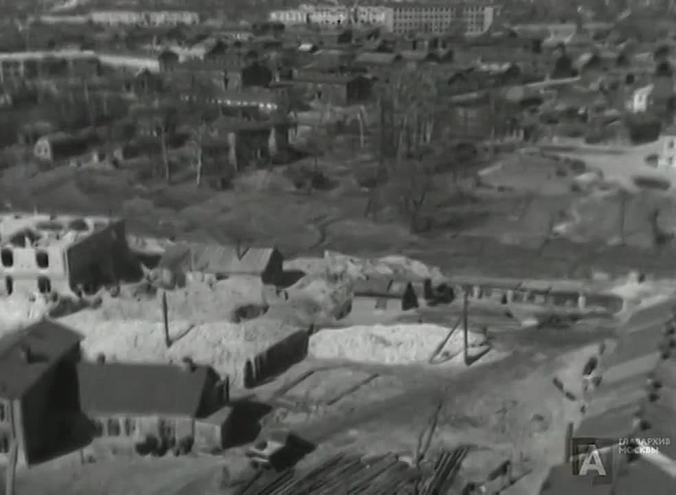 Большая стройка!. В рубрике #видео_главархив отправляемся в Москву 1950-х годов