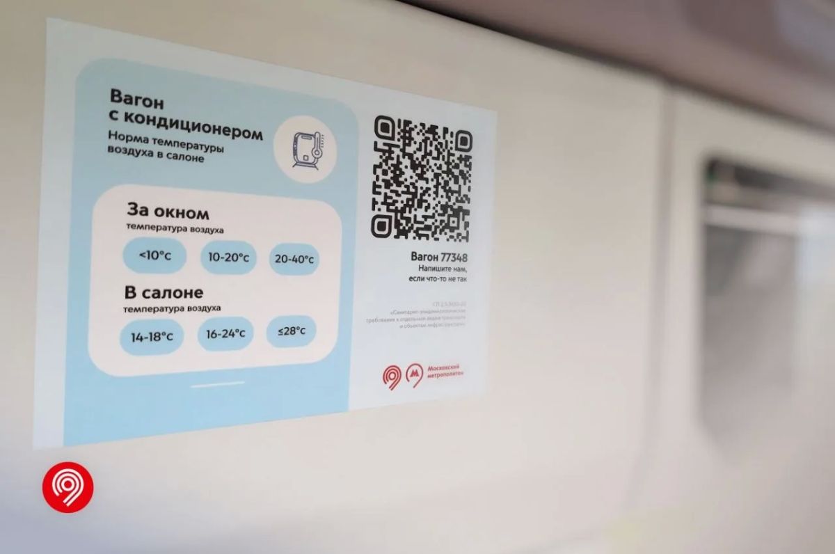 Расскажите нам о температуре в салоне с помощью стикеров в вагонах