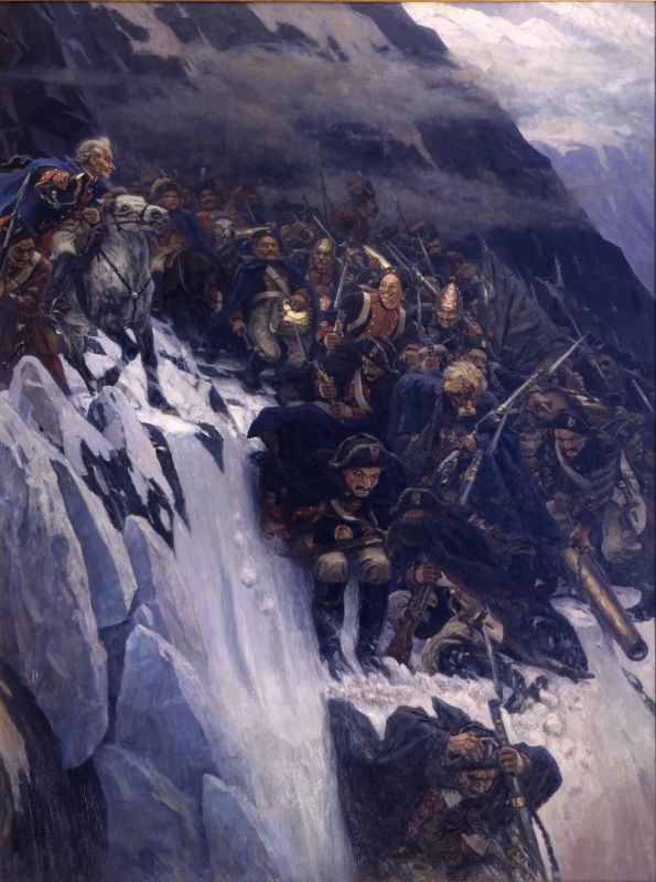 День в истории. 23 августа 1799 года состоялся ключевой военный маневр легендарного преодоления альпийского перевала Сен-Готард русской армией во главе с Александром Васильевичем Суворовым Суворов остановил продвижение...