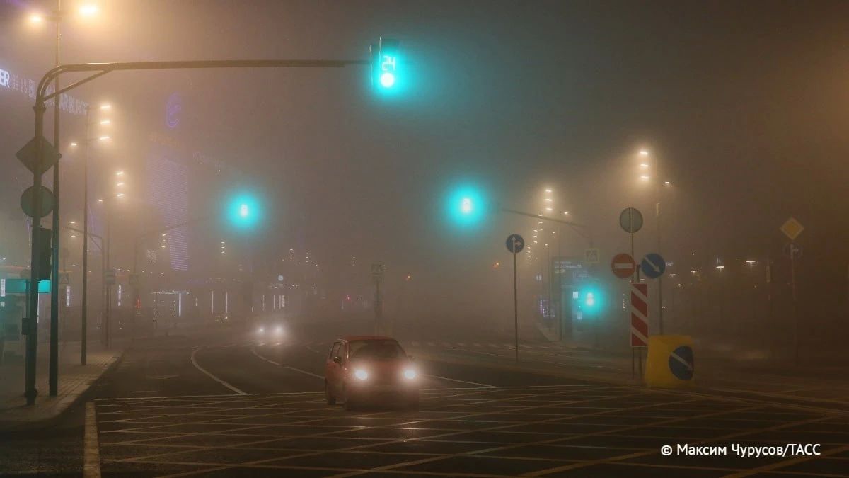 Желтый уровень опасности объявили в Московском регионе из-за тумана и заморозков