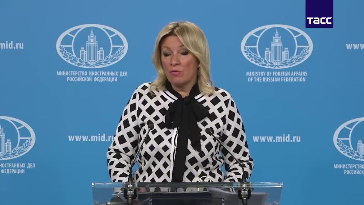 Главное из нового брифинга Марии Захаровой: